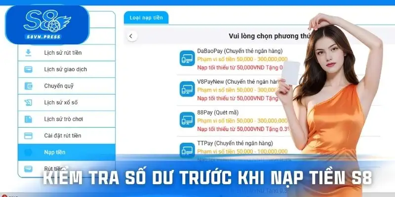 Kiểm tra số dư trước khi chơi
